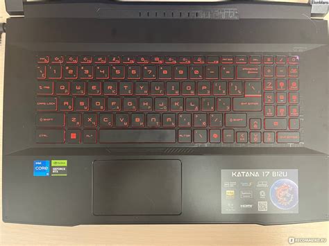 Включение ноутбука MSI Katana