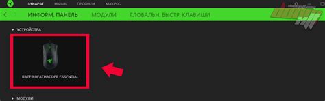 Вход в программу Razer Synapse