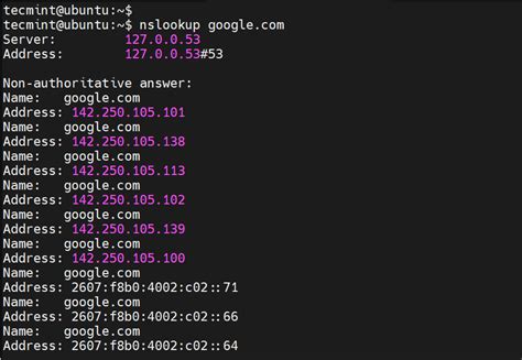 Диагностика DNS на Linux