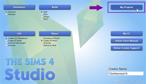 Запуск Sims 4 studio