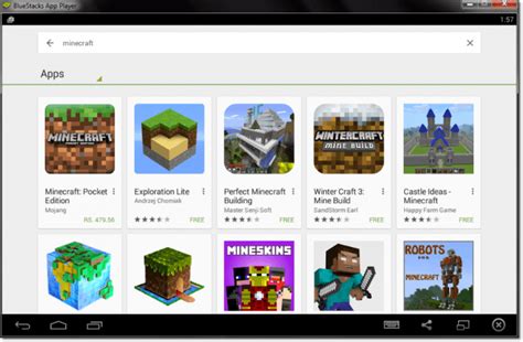 Игра в Minecraft PE на ПК