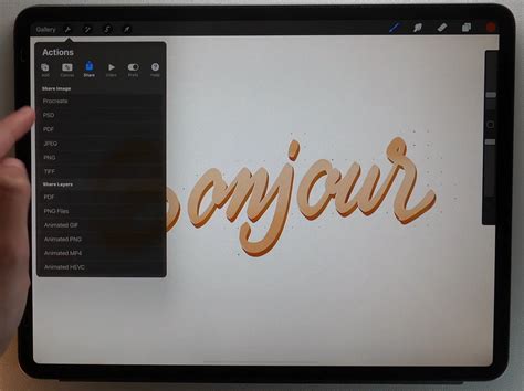 Изучение основных инструментов и функций Procreate