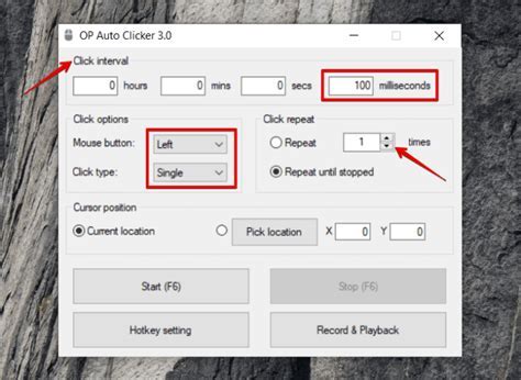 Инструкция по настройке автокликера OP Auto Clicker 3.0