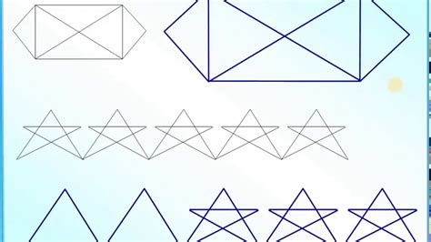 Как создать квадрат с крестом без поднятия карандаша
