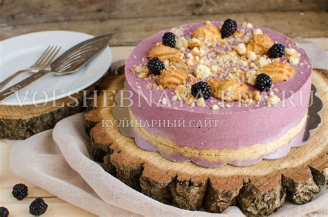 Классический рецепт торта с ежевикой и сливками
