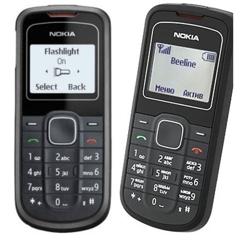Кнопочный телефон Nokia: мощный фонарик