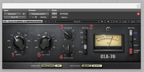 Настройка параметров CLA 76 Stereo в FL Studio 20