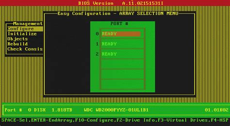 Настройка RAID на сервере Fujitsu: