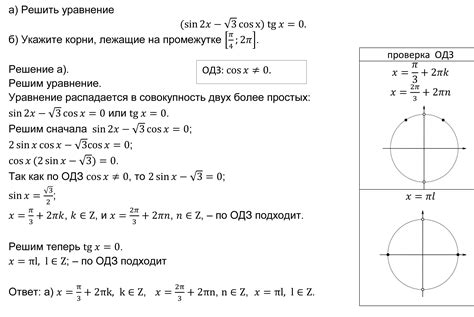 Область допустимых значений в тригонометрии
