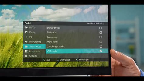 Ознакомьтесь с возможностями настройки монитора Xiaomi Redmi