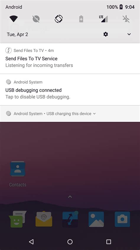 Основные функции приложения send files to tv