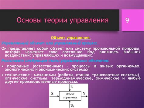 Основы чувствительности управления