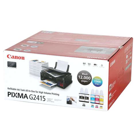 Перезагрузка принтера Canon Pixma G2415: пошаговая инструкция