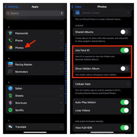 Подтвердите установку с помощью Face ID или Touch ID