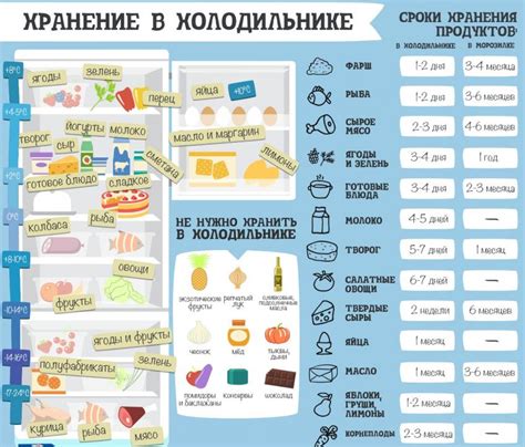 Правила хранения продуктов