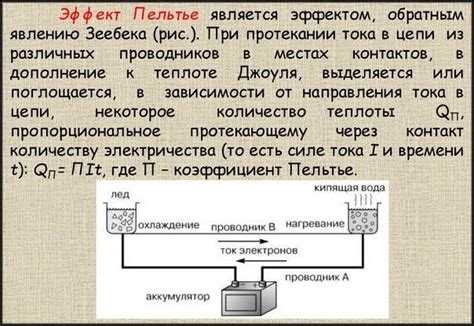 Применение эффекта Пельтье
