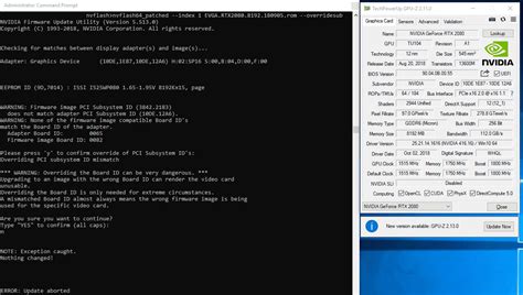 Процесс прошивки с помощью Nvflash