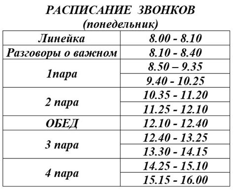 Расписание замены дворника:
