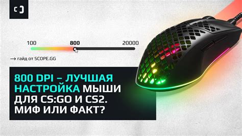 Регулировка DPI и чувствительности