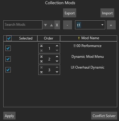 Редактирование порядка загрузки модов в Irony Mod Manager