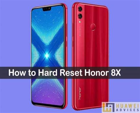 Сброс настроек Honor 8X через кнопки