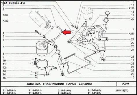 Техническое обслуживание адсорбера ВАЗ 2114