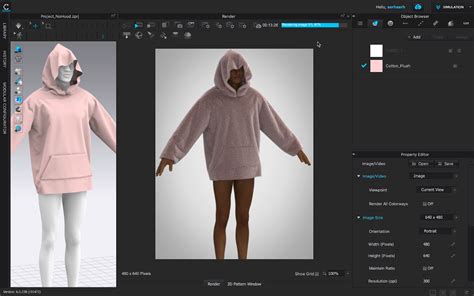 Управление тканью в Clo 3D