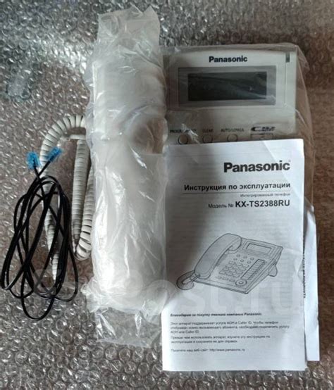 Установка времени на телефоне Panasonic KX-TS2388RU