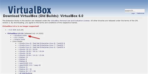 Установка VirtualBox