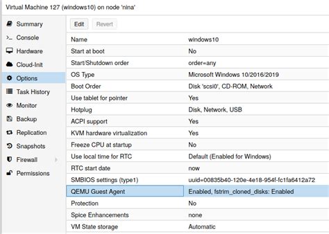Шаг 2: Установка и настройка qemu guest agent на хост-машине