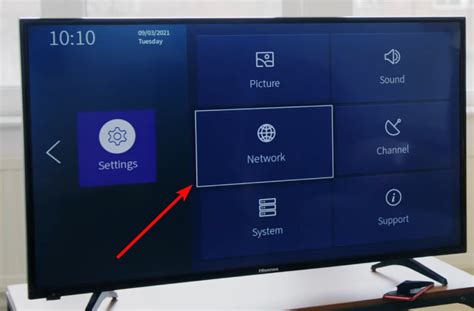 Шаг 3: Подключение телевизора Hisense к Wi-Fi